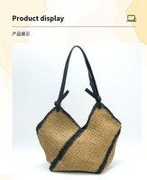 Sacs à main, sacs tissés, sacs fourre-tout, sacs en paille de papier personnalisés, élégants, durables, légers, pour la plage, les vacances, décontractés, sacs à bandoulière pour femmes