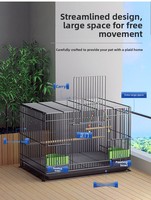 Cages à oiseaux en fer, grande taille, pour usage domestique, avec conception anti-évasion, pour perroquets, mynas, calopsittes, tourtereaux, pigeons