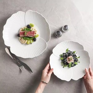 Piatti in ceramica con motivi creativi personalizzati nuovo piatto di bistecca di pasta di alto valore per Dessert piatto di frutta per party restaurant - Product Image 1
