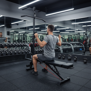 <span class=keywords><strong>Banco</strong></span> de Pesas Ajustable con Accesorio para Polea, Diseño Plegable Inclinable/Declinable para Gimnasio en Casa, Entrenamiento de Fuerza con Mancuernas y Barras para Todo el Cuerpo - Product Image 5