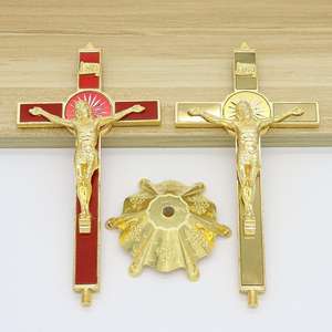 Cruz de Jesús de Acero Inoxidable con Grabado Láser, Decoración Católica Cristiana para el Hogar, Utensilios de Iglesia, Sacerdote Ortodoxo, Cristo - Product Image 2