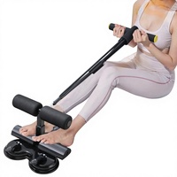 Appareil d'entraînement abdominal à trois ventouses avec dispositif de pression des pieds pour usage domestique