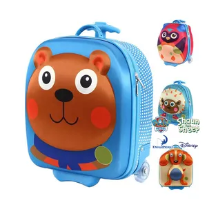 Maleta y mochila con diseño bonito para niños, carrito multicolor EVA 3D de alta calidad, 2 en 1