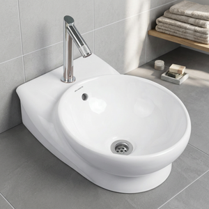 Vistar-lavamanos de porcelana para baño, modelo 516-Ove, champú, Lavabo, producto sanitario, precio de fábrica - Product Image 1