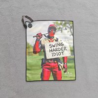 Serviette d'accessoires de golf personnalisable pour sports de plein air Serviette de golf gaufrée magnétique en microfibre à sublimation avec aimant