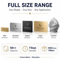 Cartes de visite professionnelles en métal VIP gravées au laser sur mesure, épaisseur 0,8 mm, plaquées chrome, en alliage de zinc, cartes vierges, cartes de marque de luxe
