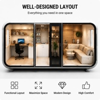 Nouvelle maison préfabriquée modulaire Apple Cabin, capsule isolée imperméable pour hôtel, camping, séjour en famille ou resort