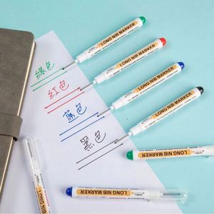 Ensemble de marqueurs permanents à pointe plate personnalisés de 20 mm et 30 mm pour le travail du bois en trous profonds, avec une écriture fluide et une encre inodore - Product Image 4