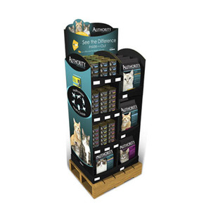 Espositore da Terra Moderno in Cartone Apache Retail per Alimenti per <span class=keywords><strong>Cani</strong></span> e Gatti, Giocattoli, <span class=keywords><strong>Negozi</strong></span>, con Design Riciclabile - Product Image 1
