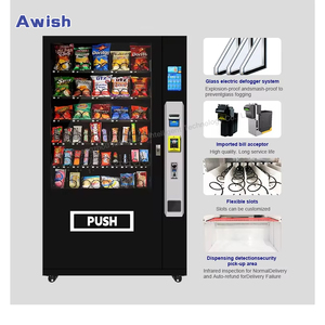 Máquina Expendedora 2024 Más Vendida - Máquina Expendedora Refrigerada Pequeña para Alimentos y Bebidas, Pantalla Táctil de 21.5 Pulgadas, 60 Compartimentos - Product Image 4