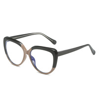 Monturas de Gafas de Moda con Aro Completo y Diseño de Ojo de Gato, Lentes Fotocromáticas, Patrón Geométrico, Lentes de PC, Unisex, para Todas las Formas de Rostro