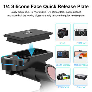 Trépied professionnel pour caméra vidéo numérique, support de caméra en aluminium de bonne qualité pour appareil photo reflex numérique et <span class=keywords><strong>caméscope</strong></span> - Product Image 4