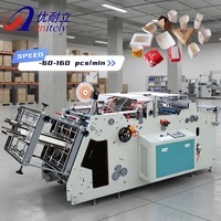 Machine automatique de formage de boîtes à haute efficacité, contrôle PLC, spécialisée pour les boîtes de poulet frit et de frites jetables pour la restauration