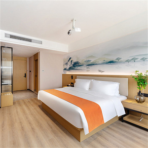 Không tốn kém Vua duy nhất đôi Nữ Hoàng kích thước tùy chọn Giường gỗ khung với nightstands & Nệm cho khách sạn hiện đại phòng ngủ thiết lập - Product Image 2