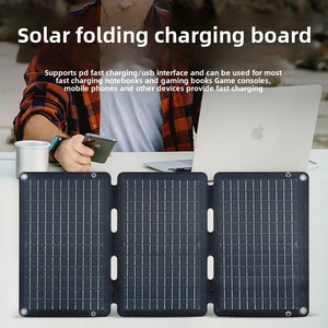 Xách tay 40 Wát có thể gập lại panel năng lượng mặt trời cho điện thoại di động & máy tính xách tay sạc ngoài trời có thể gập lại sạc năng lượng mặt trời với năng lượng mặt trời di động - Product Image 3