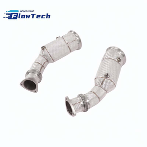 Downpipe Catalizado de Alto Flujo FlowTech de 200 Celdas con Protector Térmico y Ajuste para Aston Martin DBS V12 – Acero Inoxidable T304 - Product Image 5