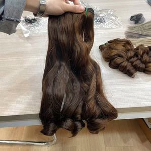 Paquetes de Cabello Humano Ruso 100% Natural Sin Procesar, Rizado Tipo Huevo, 100g, Doble Trama, Cutícula Alineada, Venta al por Mayor para Proveedores - Product Image 4