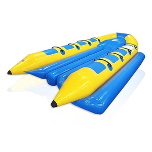 Tubes de jouets fous en PVC à usage intensif de taille personnalisée <span class=keywords><strong>bouée</strong></span> pontons à pédales <span class=keywords><strong>bateau</strong></span> banane gonflable de meilleure qualité pour l'amusement aquatique fou - Product Image 6