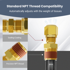 Raccords de tubes de frein à air comprimé en <span class=keywords><strong>laiton</strong></span> DOT pour systèmes pneumatiques de semi-remorque, de camion et de bus - Product Image 5