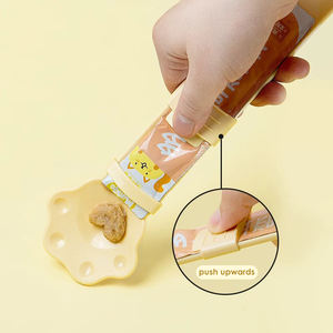 Petmate <b>Cat</b> Treat Feeder <b>Bowl</b> Plastic Cute Rounded Shape Easy To Clean Indoor Outdoor Use For <b>Cats</b> - Product Image 5