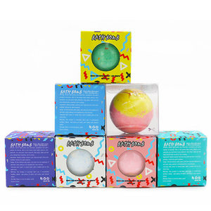 Cajas de embalaje de bombas de baño plegables a precio de fábrica, caja de embalaje de cosméticos personalizada para bombas de baño con ventana ecológica - Product Image 6
