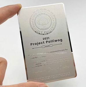 นามบัตรโลหะแกะสลักผู้ผลิตออกแบบได้ตามต้องการ - Product Image 5