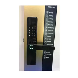 Tuya-cerradura electrónica con huella digital para puerta de casa inteligente, dispositivo de cierre de seguridad para puerta de madera