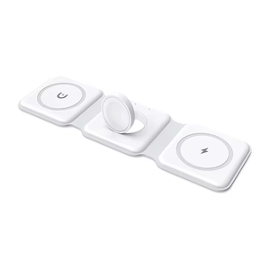 Chargeur sans fil pliable 3 en 1 pour iPhone, chargeur sans fil magnétique rapide, compatible avec les téléphones portables, chargeur sans fil rapide - Product Image 2