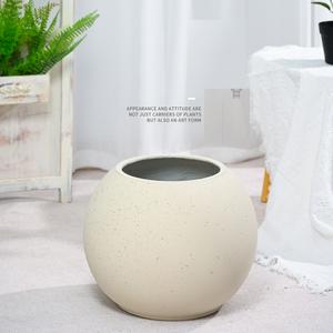 Grande jardinière ronde en ciment <span class=keywords><strong>pour</strong></span> sol <span class=keywords><strong>d</strong></span>'<span class=keywords><strong>intérieur</strong></span> Pot de plante verte <span class=keywords><strong>d</strong></span>écoratif Meubles de salon simples <span class=keywords><strong>pour</strong></span> B & B Balcon Villa - Product Image 3