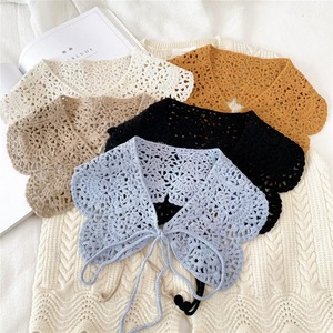 Collection Printemps-Été : Robe en <span class=keywords><strong>crochet</strong></span> ajouré style Soft Girl, Nouveau <span class=keywords><strong>col</strong></span>, Châle d'extérieur polyvalent en coton - Product Image 1