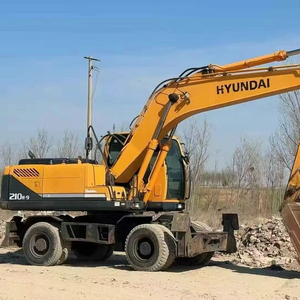 Excavadora de Ruedas Hyundai R210W-9T Usada Original, Excavadora Móvil Hidráulica de 21 Toneladas, Maquinaria de Construcción - Product Image 1