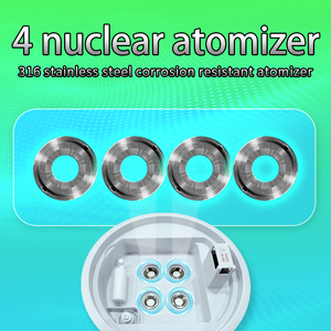 Umidificatore a Ultrasuoni ad Alta Potenza da 13L con 4 Testine Nebulizzatrici, <span class=keywords><strong>Umidostato</strong></span> <span class=keywords><strong>Digitale</strong></span>, Timer, Ruote per Serre Agricole - Product Image 6