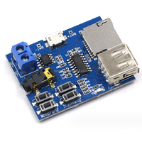 Module de décodage MP3 avec port TYPE-C, port Micro, amplificateur intégré, lecteur de carte TF, lecteur USB
