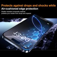 Protecteur d'écran en verre trempé transparent anti-lumière bleue 9H 2.5D pour iPhone 17 16 15 Pro Max