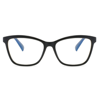 Lunettes œil de chat anti-lumière bleue TR90 unisexes en métal avec logo personnalisé montures de lunettes bloquant la lumière bleue pour ordinateur