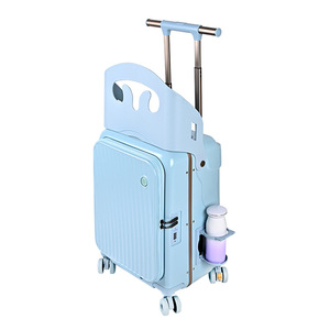 <span class=keywords><strong>Valigia</strong></span> Multifunzionale per Bambini con Design Genitore-Figlio, Trolley Cavalcabile con Robusto Schienale Sicuro, Bagaglio a Mano da 20 Pollici, Vendita all'Ingrosso - Product Image 2