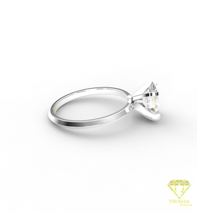 Anillo de compromiso de moissanita de la mejor calidad para una elegante joyería nupcial, ideal para eventos de compromiso y momentos especiales, disponible para la venta. - Product Image 1