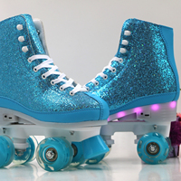Vente de patins à roulettes clignotants en PVC de haute qualité pour enfants Peinture de conception agressive extérieure professionnelle directement en usine