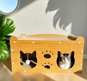 Extra Large Multi functional <b>Cat</b> House Scratcher Wear Resistant Low Dust All Season <b>Cat</b> Villa Sofa Bed - Product Image 4