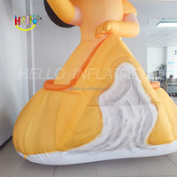 Figurine publicitaire géante gonflable de fille de dessin animé, personnalisée pour la promotion d'événements de cinéma en plein air