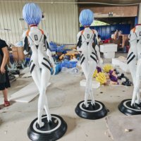 Estatua de Resina de Rei Ayanami de Evangelion EVA, Tamaño Real 1:1, Figura de Anime Coleccionable para Decoración
