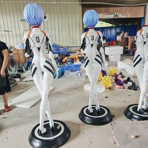 รูปปั้นเรย์ อะยานามิ Evangelion EVA ขนาดเท่าคนจริง 1:1  ทำจากเรซิ่น ของสะสมตกแต่ง - Product Image 3