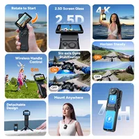 Caméra d'action étanche SJCAM C400 à double écran, caméra multifonctionnelle haut de gamme 4K, casque modulaire pour le sport, taekwondo, dashcam, cadeaux standard