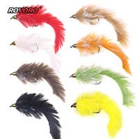 ROVORO 9 Couleurs 4 #   Appâts artisanaux pour la pêche à la mouche, zonkers et streamers, pour la pêche au brochet, au muskie, au saumon, à la truite et au bar rayé