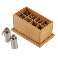 Shf SE026 — bouteilles thermiques avec boîte en bois, jouet éducatif, sensoriel montessori