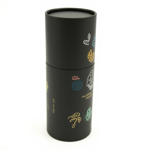 Cilindro reciclable impreso personalizado, aceites esenciales cosméticos, delineador de ojos, esponja, cartón, caja de embalaje de tubo de papel - Product Image 3