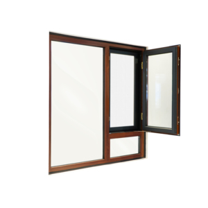Latest <strong>Design</strong> <strong>Wooden</strong> Low-e Tempered Glass Aluminium Sliding Casement <strong>Window</strong> With Mosquito Net - Product Image 2