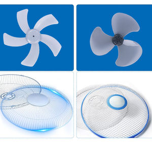 EU CE 16 18 inch điện đứng quạt màu xanh chéo cơ sở 5 lưỡi cơ khí nhà máy sản xuất màu xanh chéo nhựa hộ gia đình - Product Image 2