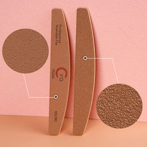 High End çift taraflı özel Logo zımpara tahtası tek kullanımlık yuvarlak tırnak törpüsü 100 180 yıkanabilir japon Zebra tırnak törpüsü s - Product Image 3