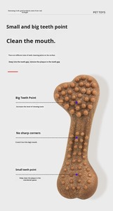 Juguete de Hueso para Masticar para Perros Grandes, Ecológico, Duradero, de TPR, para Aliviar el Estrés, Simulación de Mordida, para Limpieza Dental - Product Image 5